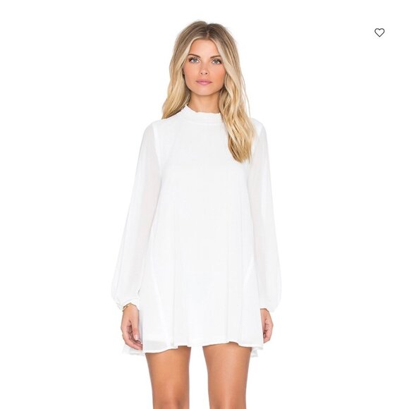 NWT Show Me Your MuMu Junebug Dress Women’s XS White Boho Mini Bell Sleeve Beach - Picture 12 of 12